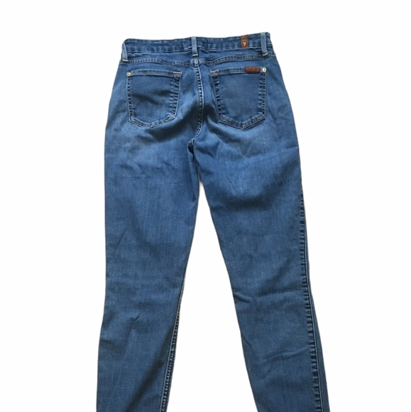 Seven For All Mankind The Ankle Skinny Jeans Sz 26 - Picture 4 of 6